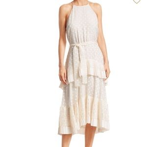 Zimmerman Tiered Pleated  Picnic dress $640 Sz 1SM